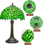 Tiffany Lamp Dragonfly Stained Glass Table 12x12x18 Inches