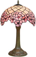 Tiffany Lamp Dragonfly Stained Glass Table 12x12x18 Inches