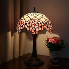 Tiffany Lamp Dragonfly Stained Glass Table 12x12x18 Inches