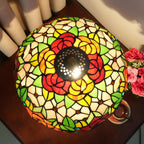 Tiffany Lamp Dragonfly Stained Glass Table 12x12x18 Inches