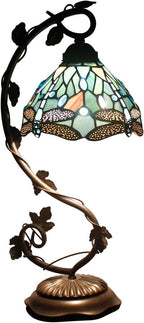 Tiffany Lamp Sea Stained Glass Dragonfly Style Desk