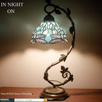 Tiffany Lamp Sea Stained Glass Dragonfly Style Desk