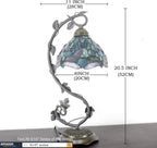 Tiffany Lamp Sea Stained Glass Dragonfly Style Desk