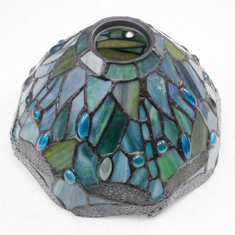 Tiffany Lamp Sea Stained Glass Dragonfly Style Desk