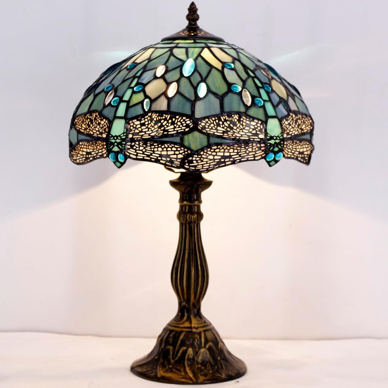 Tiffany Lamp Sea Stained Glass Table 12x12x18 Inches
