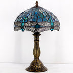 Tiffany Lamp Sea Stained Glass Table 12x12x18 Inches