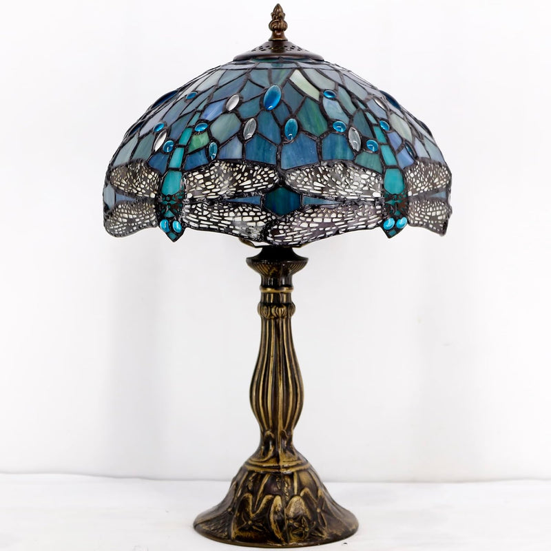 Tiffany Lamp Sea Stained Glass Table 12x12x18 Inches