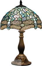 Tiffany Lamp Sea Stained Glass Table 12x12x18 Inches