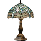 Tiffany Lamp Sea Stained Glass Table 12x12x18 Inches