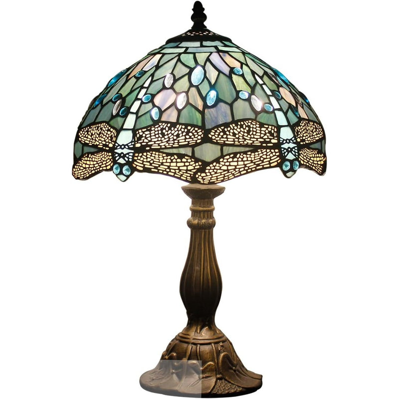 Tiffany Lamp Sea Stained Glass Table 12x12x18 Inches