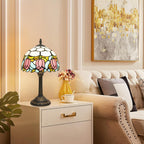 Tiffany Lamp Stained Glass 8x8x14 Inches Small Bedside
