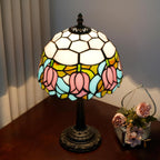 Tiffany Lamp Stained Glass 8x8x14 Inches Small Bedside