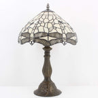 Tiffany Lamp Stained Glass Dragonfly Bedside Table Desk