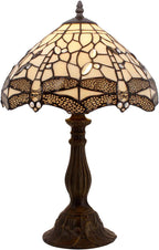 Tiffany Lamp Stained Glass Dragonfly Bedside Table Desk