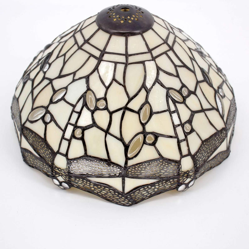 Tiffany Lamp Stained Glass Dragonfly Bedside Table Desk