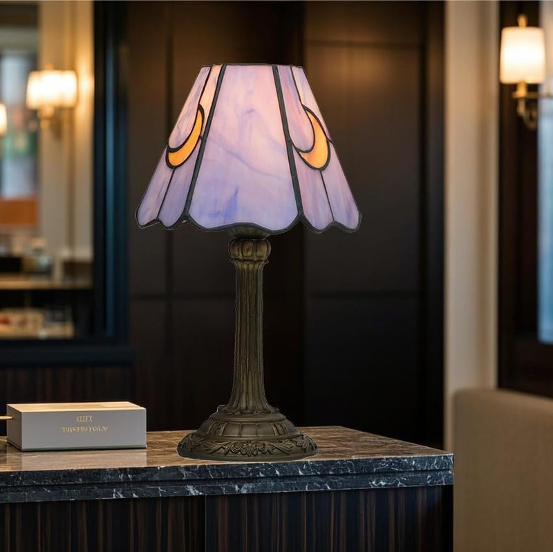 Tiffany Lamp Stained Glass Small Bedside Table Lamps