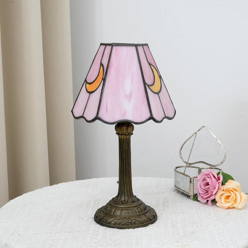 Tiffany Lamp Stained Glass Small Bedside Table Lamps