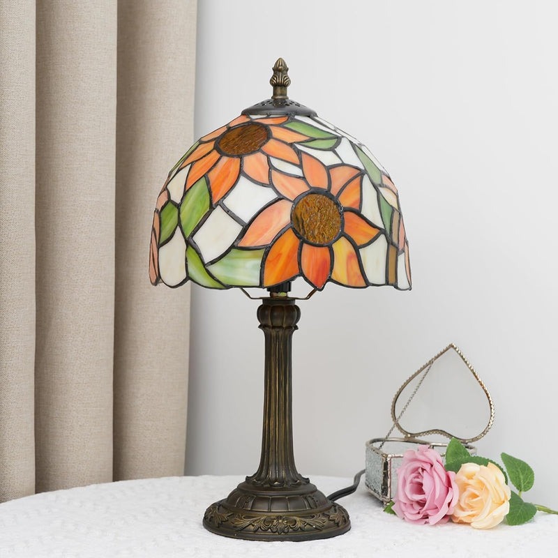 Tiffany Lamp Stained Glass Small Bedside Table Lamps