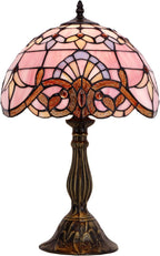Tiffany Lamp Stained Glass Table 12x12x18 Inch Baroque