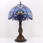 Tiffany Lamp Stained Glass Table 12x12x18 Inches Baroque