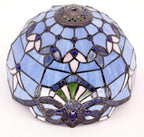 Tiffany Lamp Stained Glass Table 12x12x18 Inches Baroque