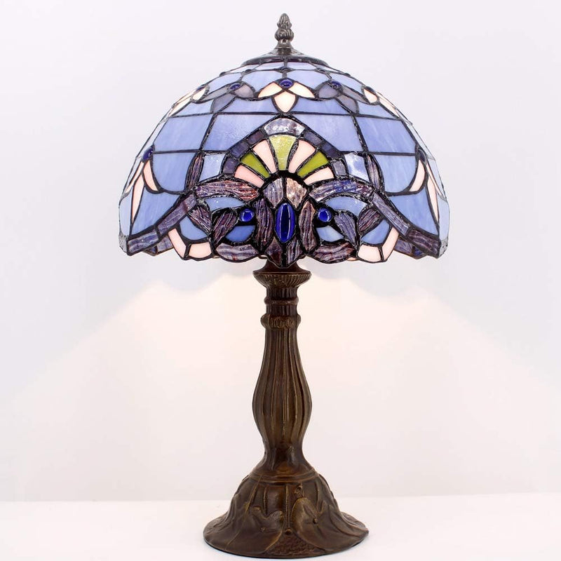 Tiffany Lamp Stained Glass Table 12x12x18 Inches Baroque