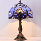 Tiffany Lamp Stained Glass Table 12x12x18 Inches Baroque
