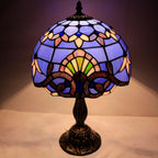 Tiffany Lamp Stained Glass Table 12x12x18 Inches Baroque