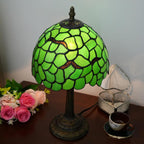 Tiffany Lamp Stained Glass Table 8x8x14 Inches Desk