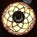 Tiffany Lamp Stained Glass Table 8x8x14 Inches Desk