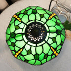 Tiffany Lamp Stained Glass Table 8x8x14 Inches Desk