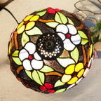 Tiffany Lamp Stained Glass Table 8x8x14 Inches Desk