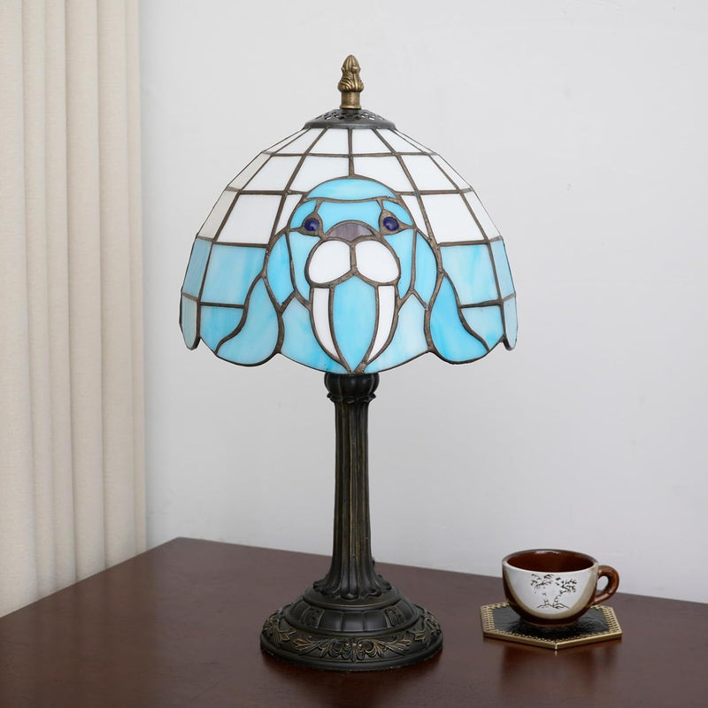 Tiffany Lamp Stained Glass Table Bedroom Bedside Reading