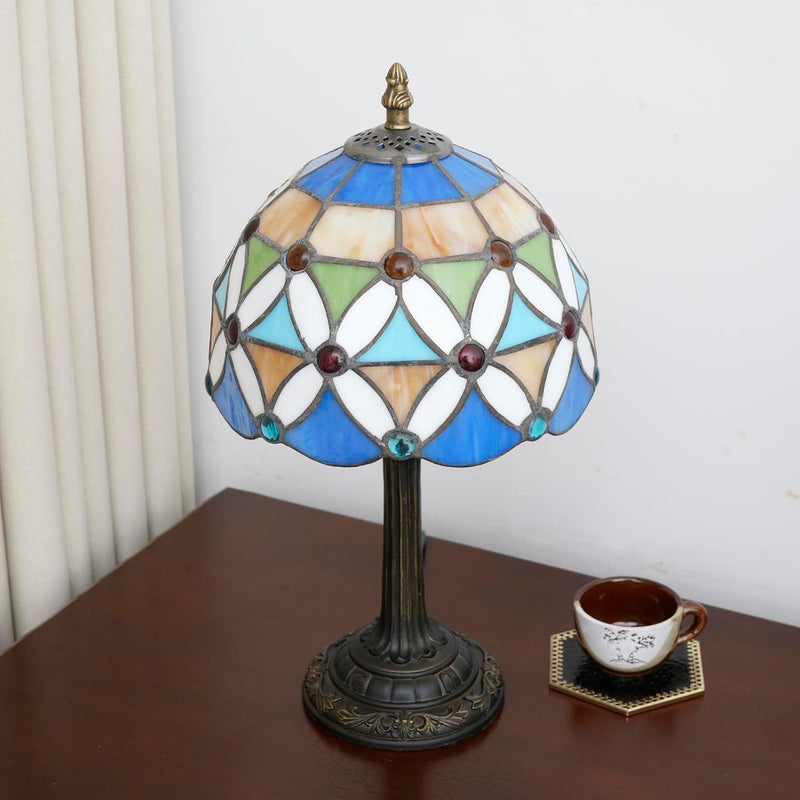 Tiffany Lamp Stained Glass Table Bedroom Bedside Reading