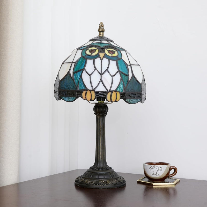 Tiffany Lamp Stained Glass Table Bedroom Bedside Reading