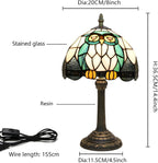 Tiffany Lamp Stained Glass Table Bedroom Bedside Reading