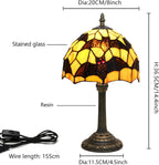 Tiffany Lamp Stained Glass Table Bedroom Bedside Reading