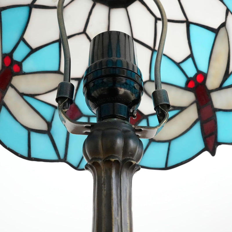Tiffany Lamp Stained Glass Table Bedroom Bedside Reading