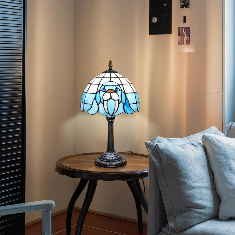 Tiffany Lamp Stained Glass Table Bedroom Bedside Reading