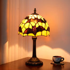 Tiffany Lamp Stained Glass Table Bedroom Bedside Reading