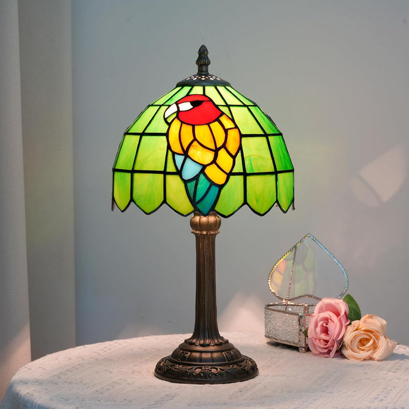 Tiffany Lamp Stained Glass Table Bedroom Bedside Reading