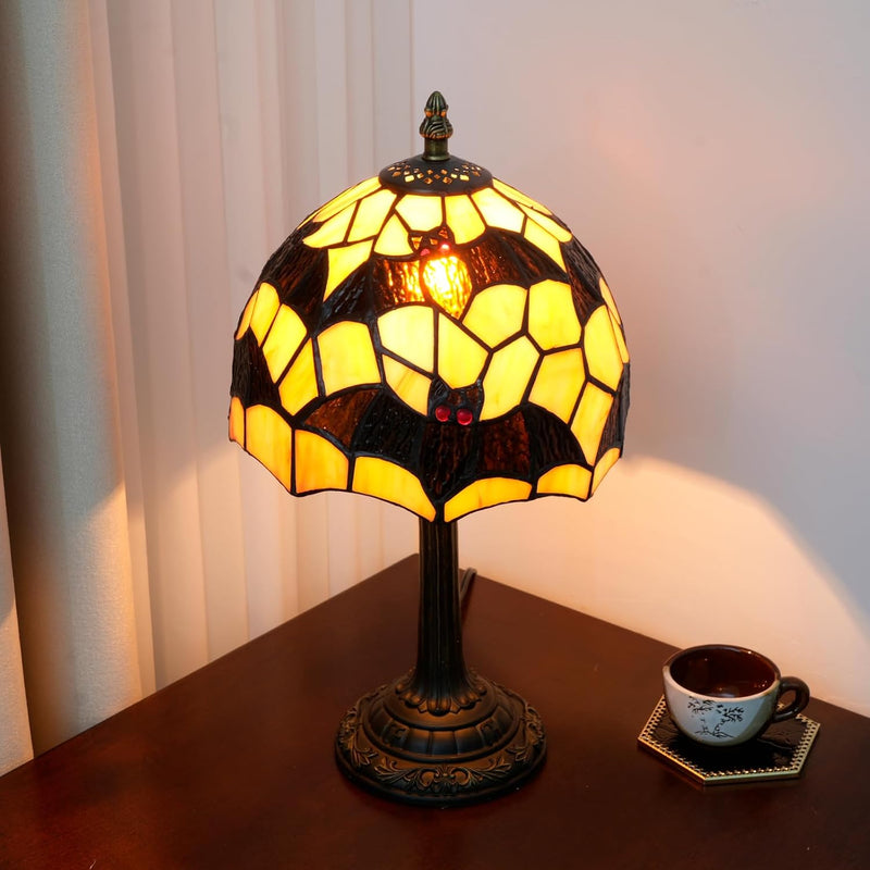 Tiffany Lamp Stained Glass Table Bedroom Bedside Reading