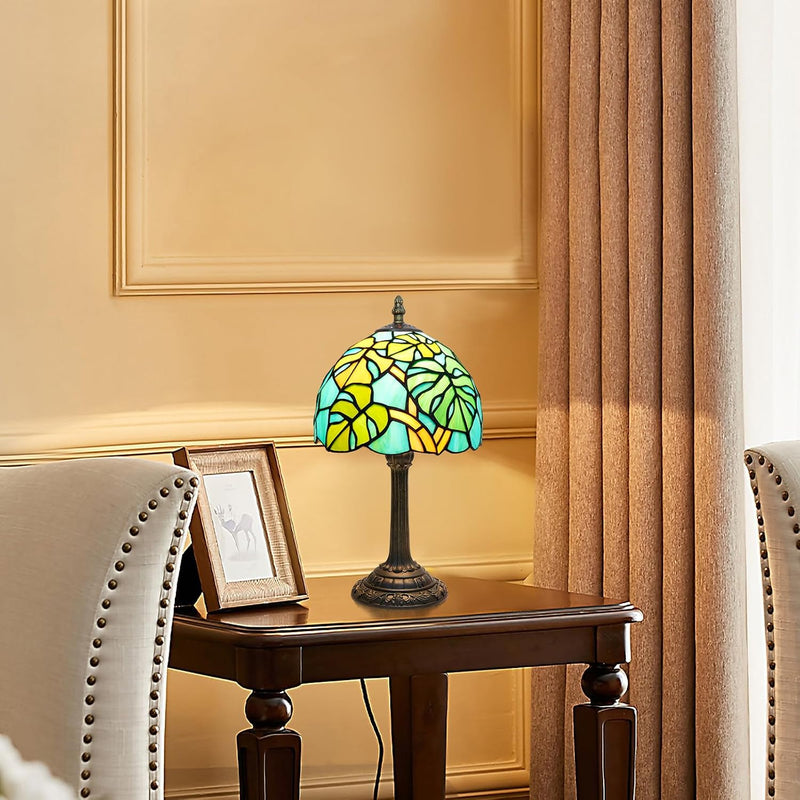 Tiffany Lamp Stained Glass Table Bedroom Bedside Reading