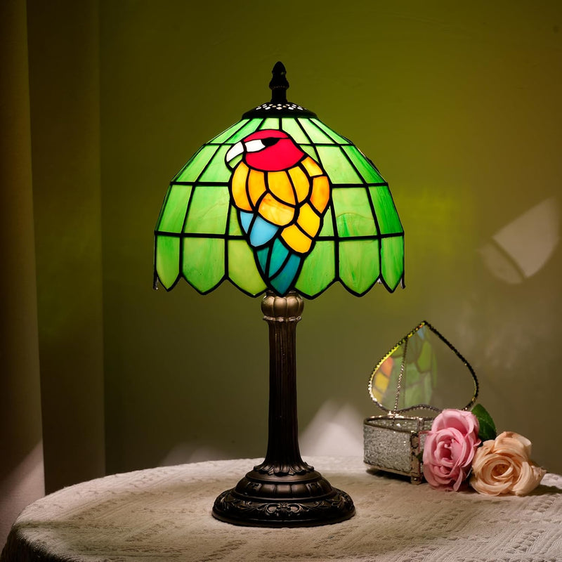 Tiffany Lamp Stained Glass Table Bedroom Bedside Reading