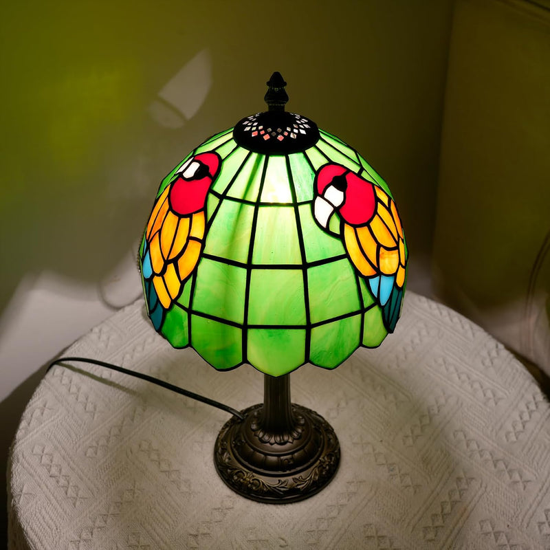 Tiffany Lamp Stained Glass Table Bedroom Bedside Reading