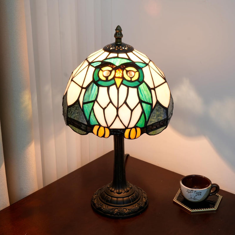 Tiffany Lamp Stained Glass Table Bedroom Bedside Reading