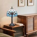 Tiffany Lamp Stained Glass Table Bedroom Bedside Reading