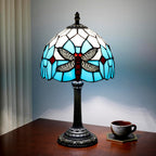 Tiffany Lamp Stained Glass Table Bedroom Bedside Reading