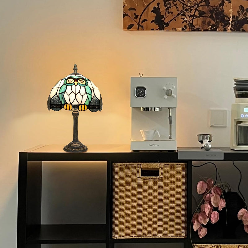 Tiffany Lamp Stained Glass Table Bedroom Bedside Reading