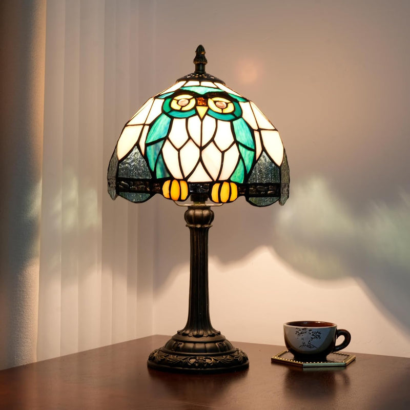 Tiffany Lamp Stained Glass Table Bedroom Bedside Reading